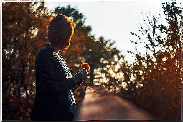 Woman thinking about how to be a good person