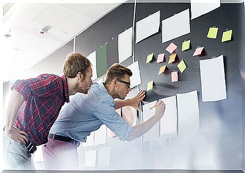 Two boys working together without the presence of other colleagues