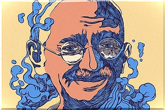 Illustration depicting the most important Gandhi phrases