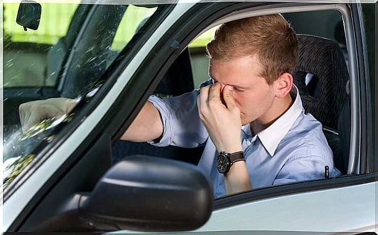 Boy behind the wheel