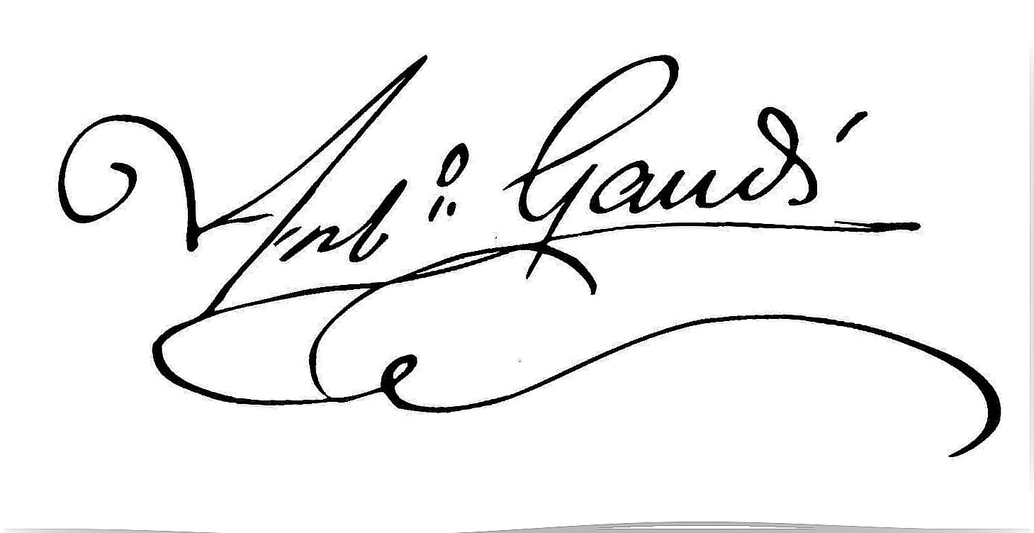 Gaudí's signature