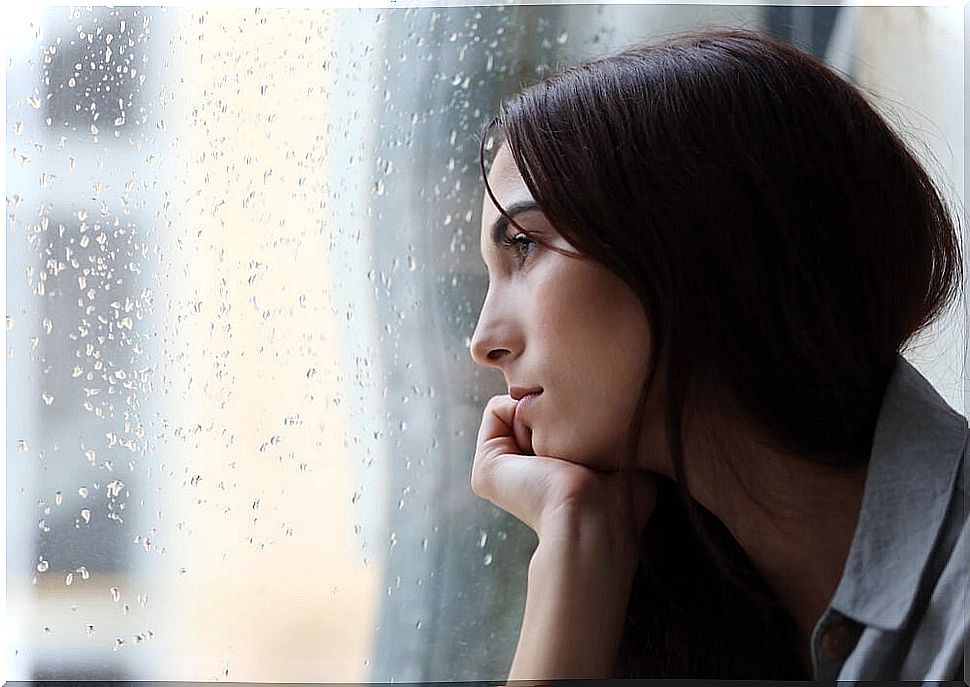 Woman with depression